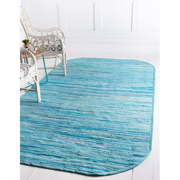 Large Dining Rooms Open Floorplans Rugs.com Chindi Cotton Collection Rug 5' x 8' Navy Blue Flatweave Rug Perfect for Living Rooms Large Dining Rooms Open Floorplans Rugs.com Chindi Cotton Collection Rug 5' x 8' Navy Blue Flatweave Rug Perfect for Living Rooms